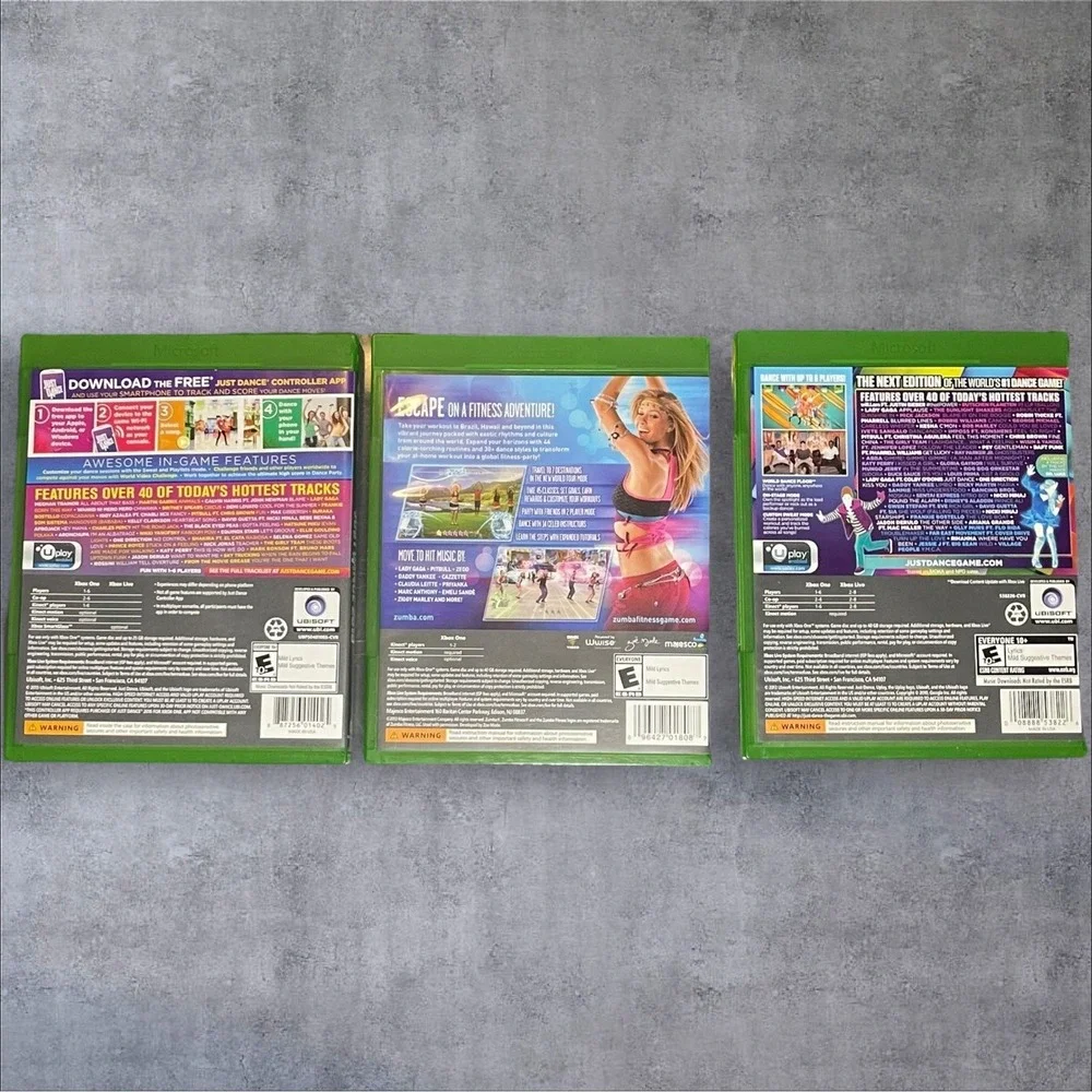 Just Dance 2014/2016 And Zumba Fitness World Party Bundle Xbox One Excellent